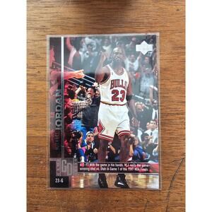 Michael Jordan 1997-1998 Upper Deck Game Dated #18 - Chicago Bulls - NBA